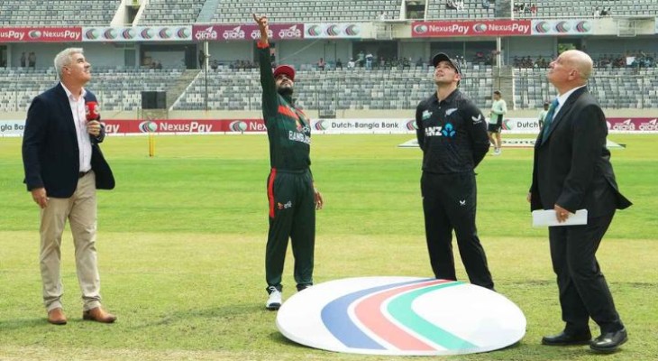 প্রথম ওয়ানডেতে টস হেরে ফিল্ডিংয়ে বাংলাদেশ